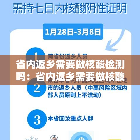 省内返乡需要做核酸检测吗:省内返乡需要做核酸检测吗今天
