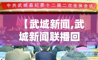 【武城新闻,武城新闻联播回放在哪看】