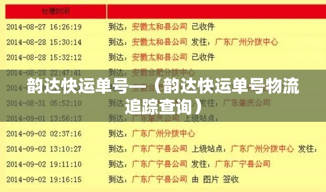 韵达快运单号—(韵达快运单号物流追踪查询) 韵达快运单号—(韵达快运单号物流追踪查询)