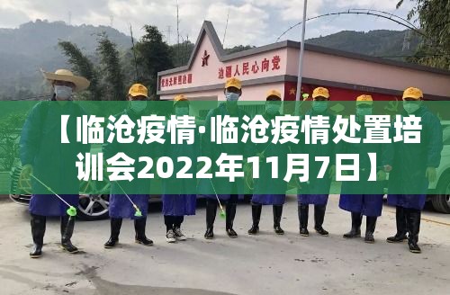 【临沧疫情·临沧疫情处置培训会2022年11月7日】