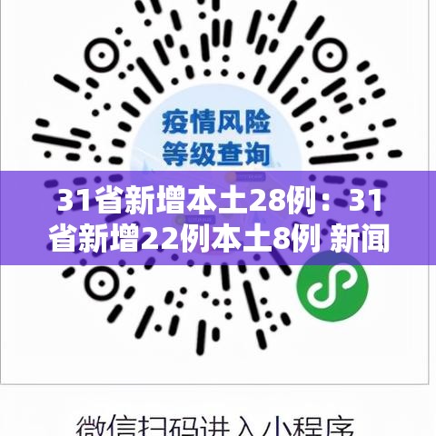 31省新增本土28例：31省新增22例本土8例 新闻