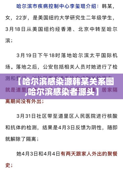 【哈尔滨感染源韩某关系图,哈尔滨感染者源头】