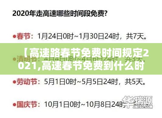 【高速路春节免费时间规定2021,高速春节免费到什么时候2022】