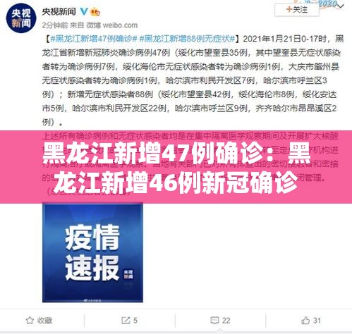 黑龙江新增47例确诊:黑龙江新增46例新冠确诊 黑龙江新增47例确诊:黑龙江新增46例新冠确诊